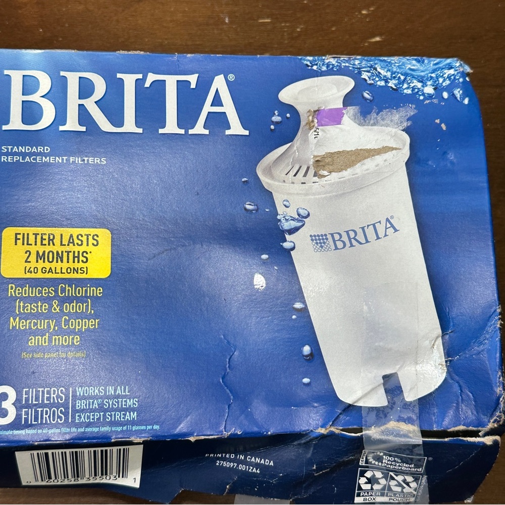 Brita Pitcher Replacement Filters - 3 Pack, white‎ (for most Brita Pitchers)